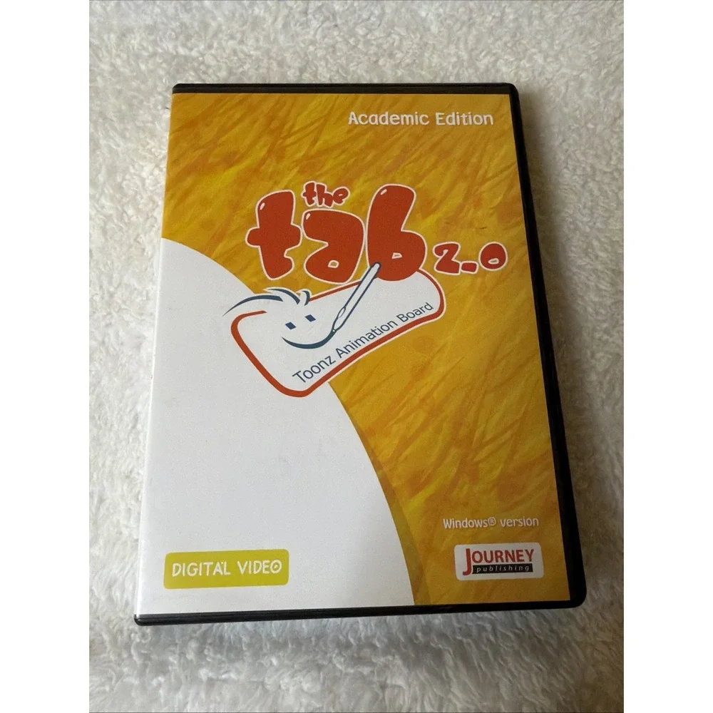 The Tab 2.0 Academic Toonz Animation Board PC CD ROM WIN Digital Video 2002 VTG